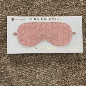 Alieva Spa 100% Cashmere Sleep Mask – Heat & Cold Therapy, Lavender Scent